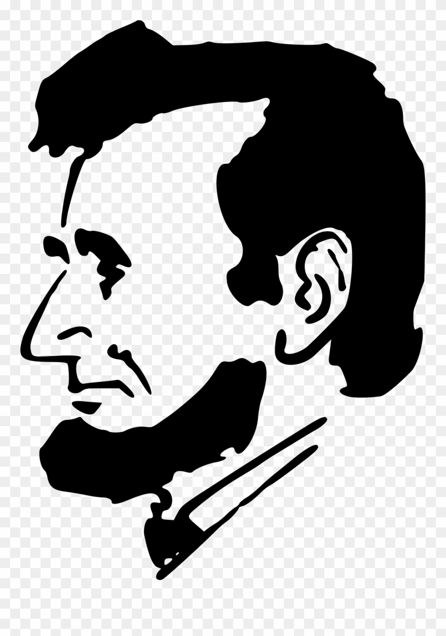 Abraham Lincoln Silhouette Clip Art - KibrisPDR