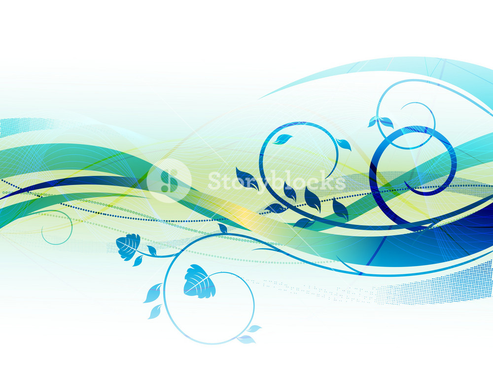 Detail Abstract Blue Vector Nomer 30