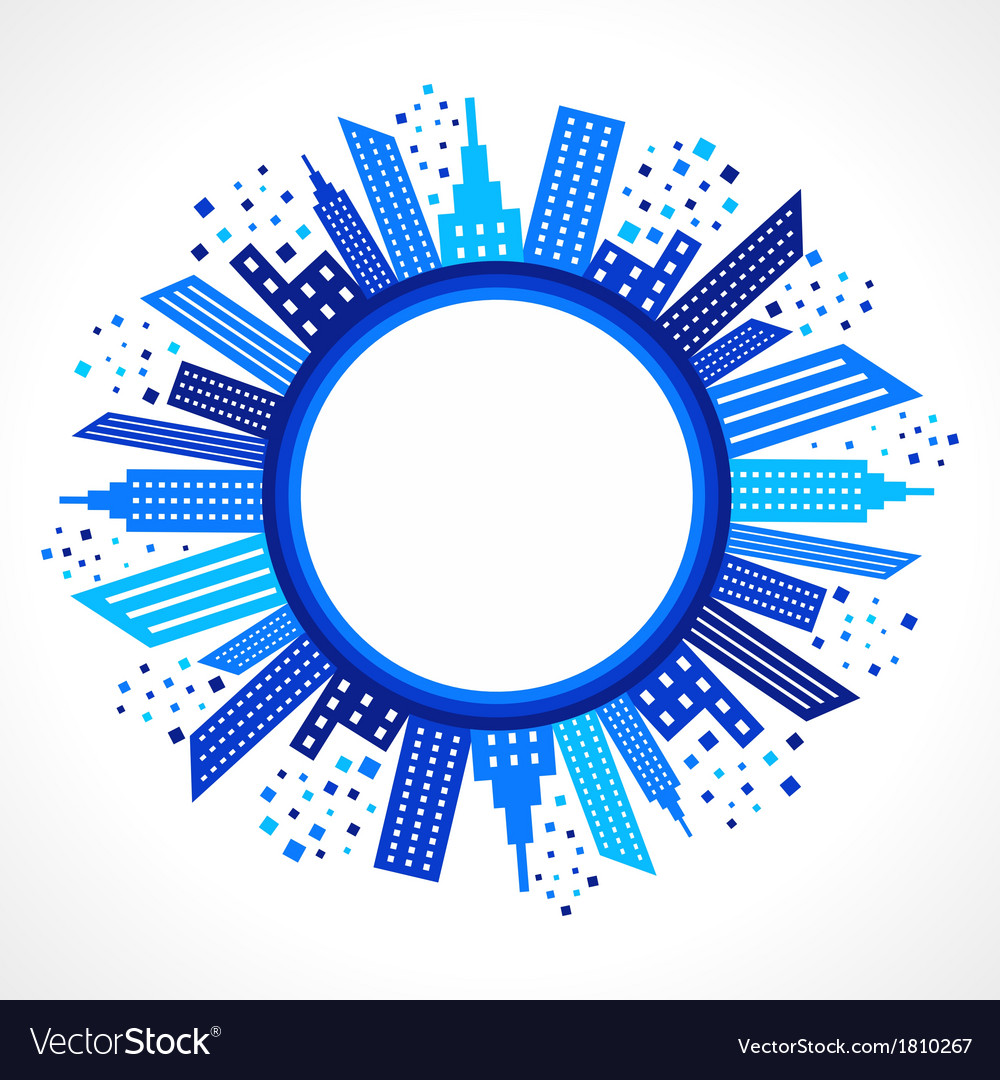 Detail Abstract Blue Vector Nomer 36