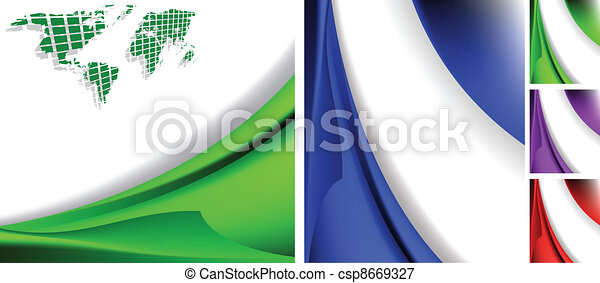 Detail Abstract Green Vector Nomer 35