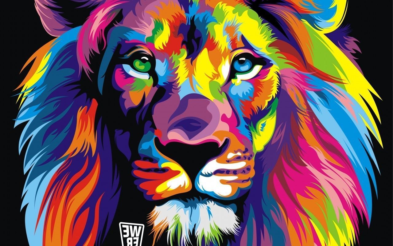 Abstract Lion Wallpaper For Android - KibrisPDR