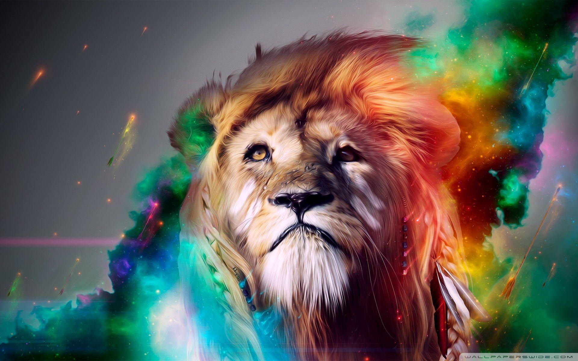 Detail Abstract Lion Wallpaper For Android Nomer 3