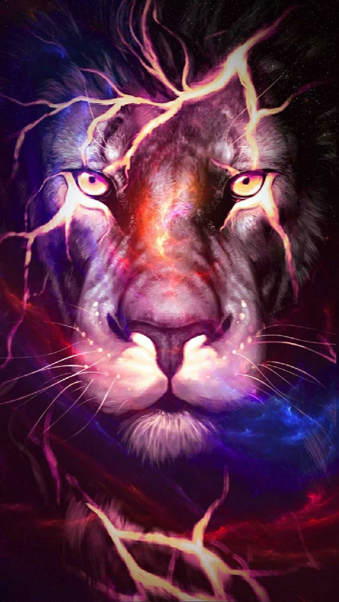 Detail Abstract Lion Wallpaper For Android Nomer 40