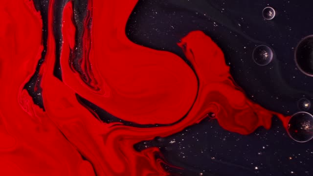 Detail Abstract Merah Nomer 35