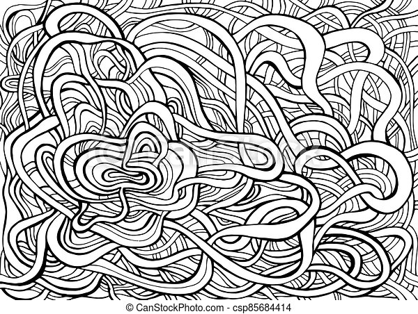 Detail Abstract Vector Line Art Nomer 36