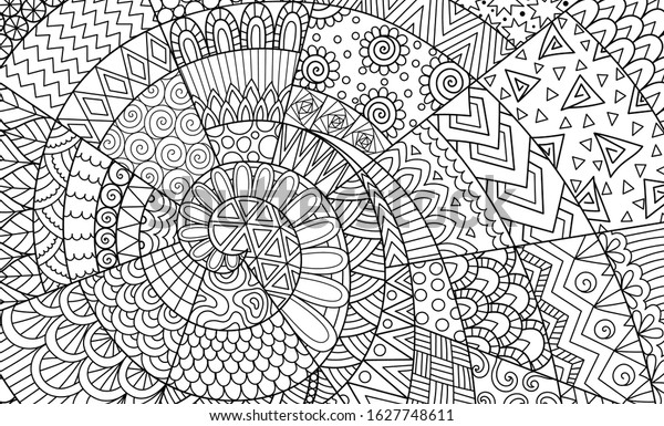 Detail Abstract Vector Line Art Nomer 58