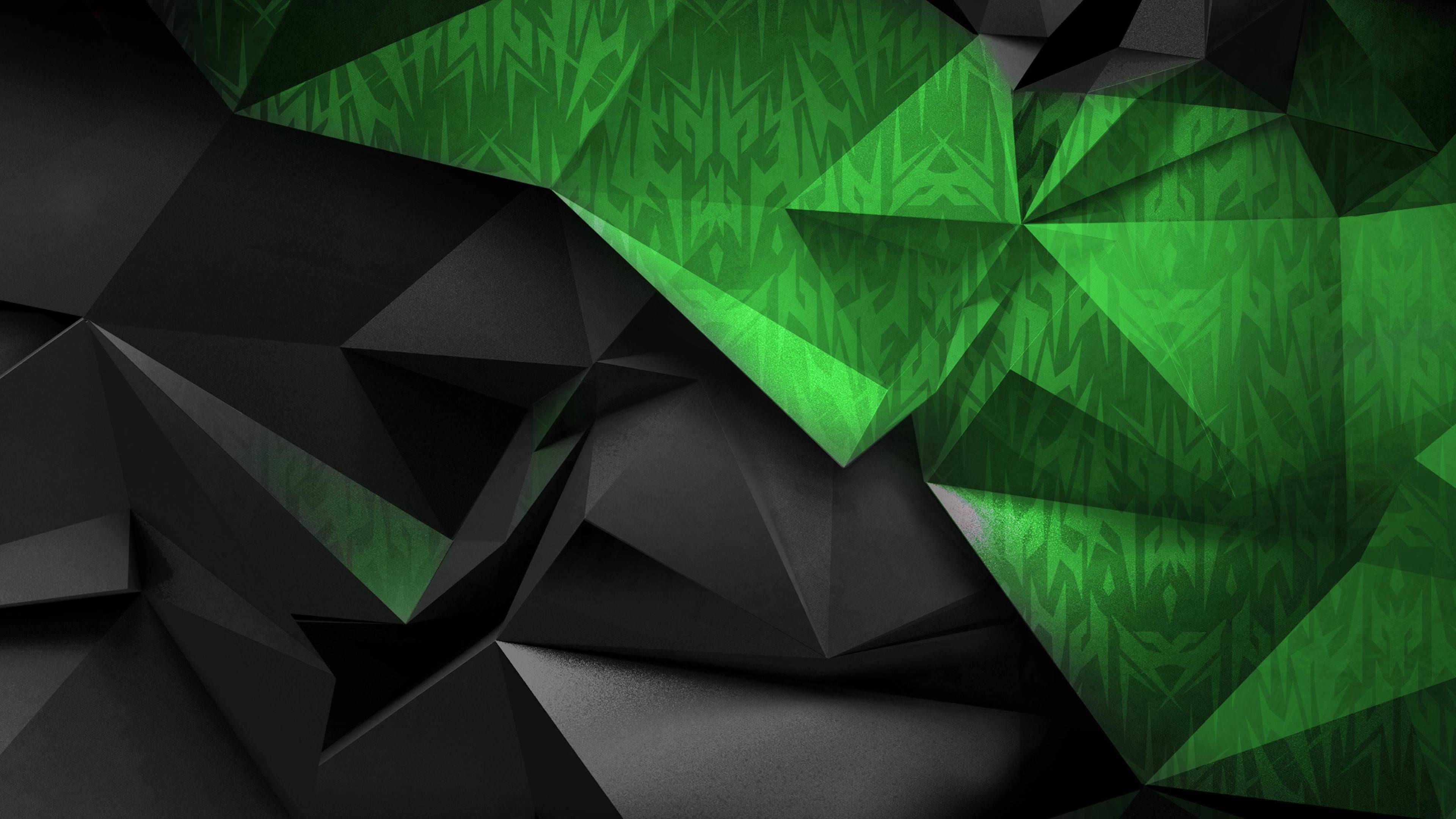 Detail Abstract Wallpaper Green Nomer 6