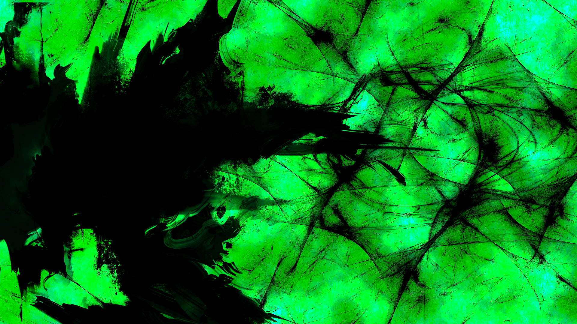 Detail Abstract Wallpaper Green And Black Nomer 50