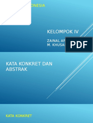 Detail Abstrak Dan Konkret Nomer 28