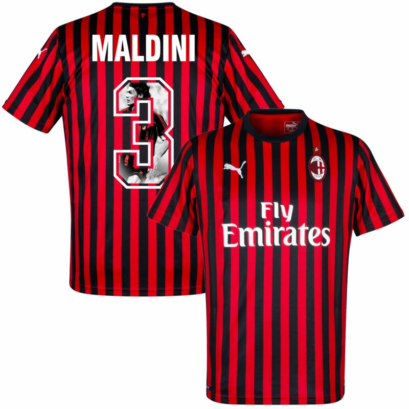 Detail Ac Milan Maldini Jersey Nomer 5