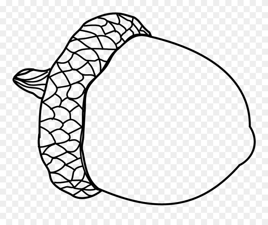 Detail Acorn Black And White Clipart Nomer 6