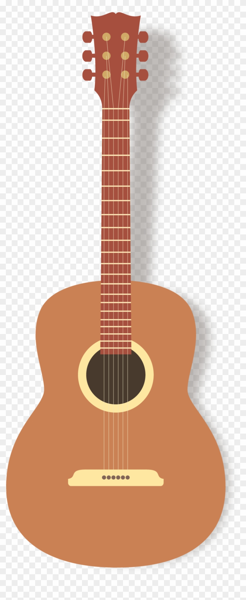 Detail Acoustic Guitar Vector Png Nomer 2