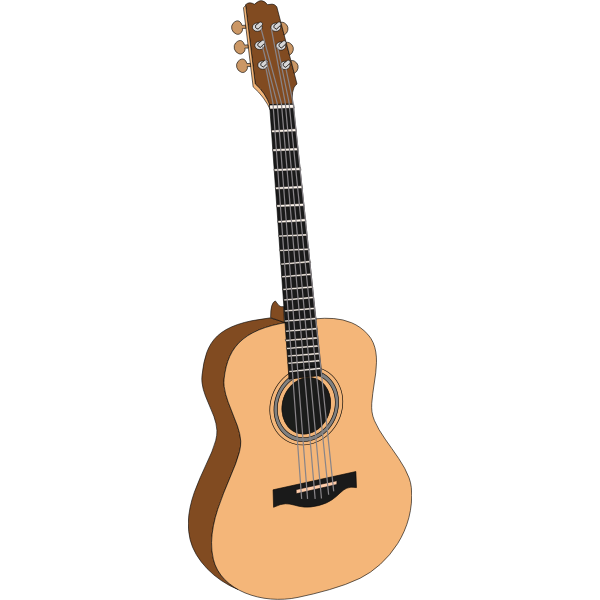 Detail Acoustic Guitar Vector Png Nomer 34