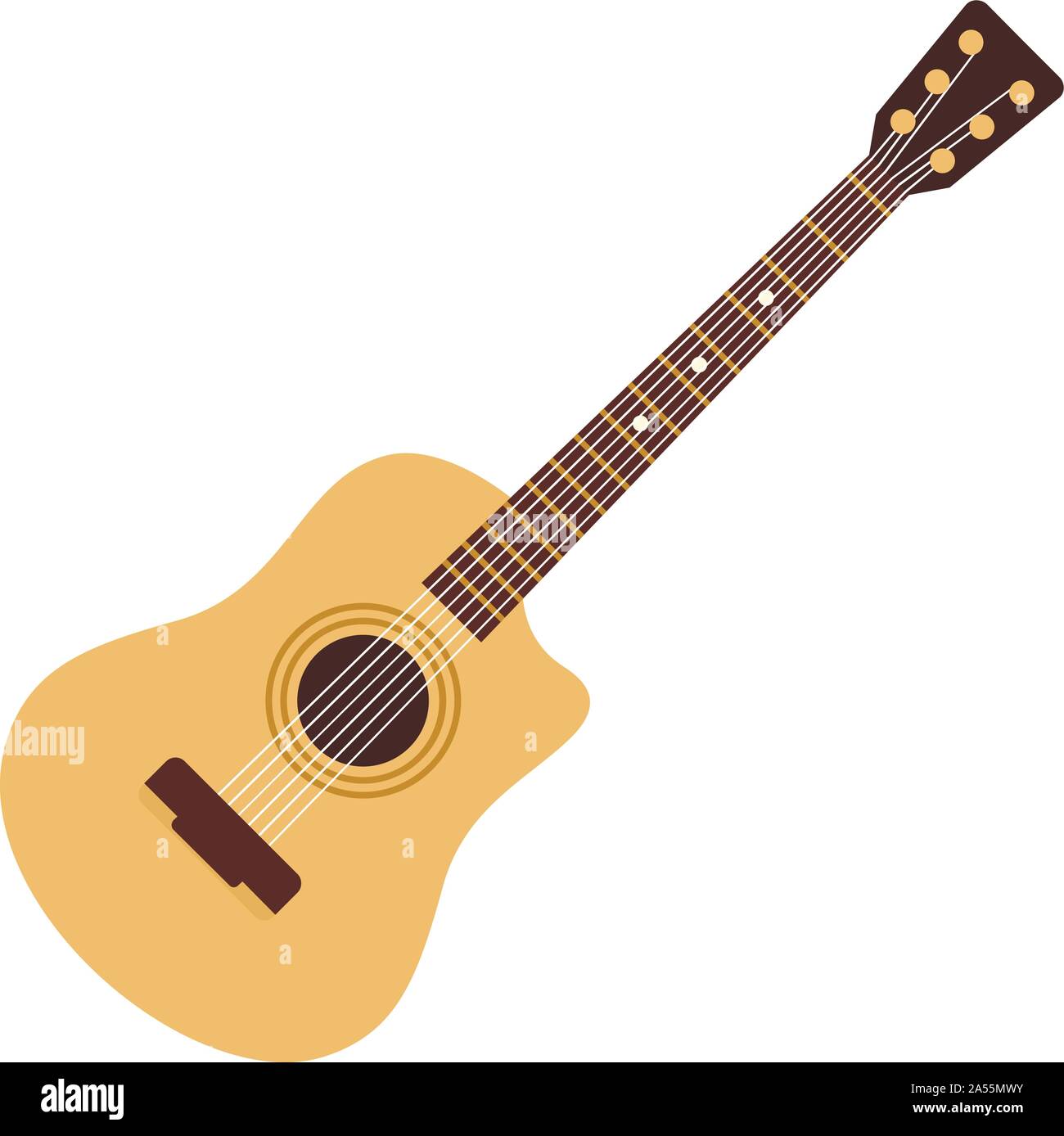Detail Acoustic Guitar Vector Png Nomer 36