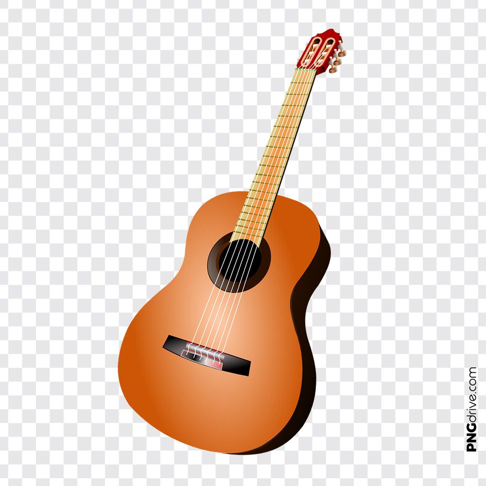 Detail Acoustic Guitar Vector Png Nomer 6