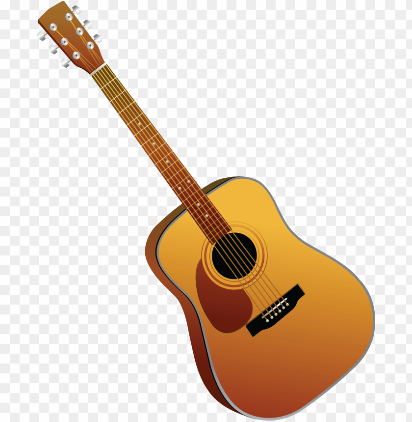 Detail Acoustic Guitar Vector Png Nomer 9