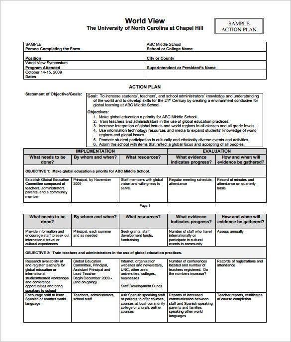 Detail Action Plan Contoh Nomer 9