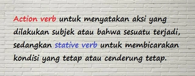 Detail Action Verb Contoh Nomer 4