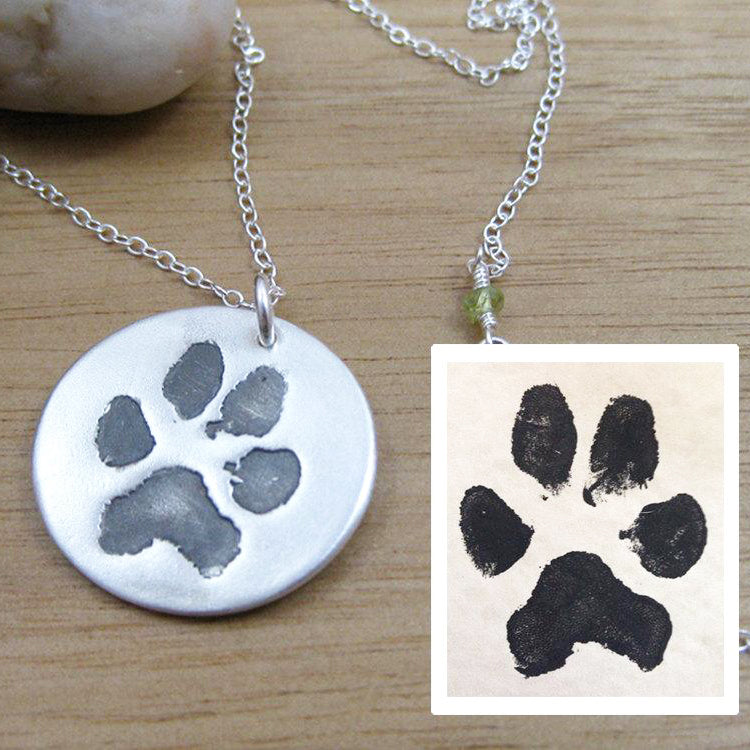 Detail Actual Paw Print Necklace Nomer 18