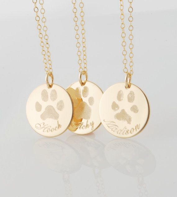 Detail Actual Paw Print Necklace Nomer 31