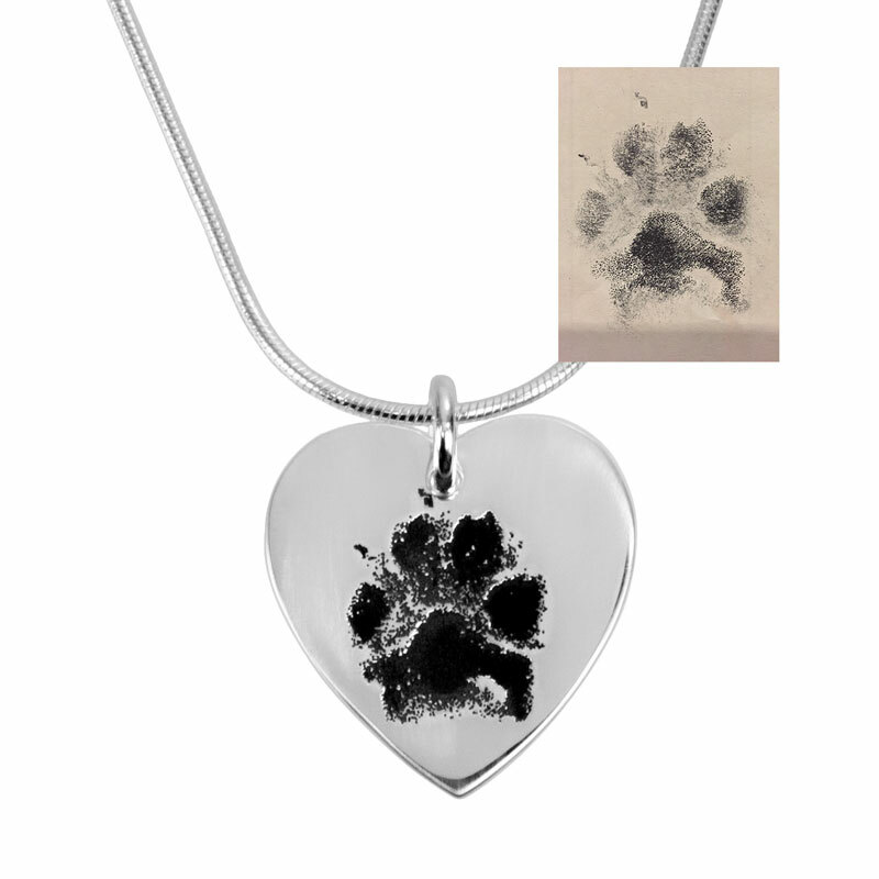 Detail Actual Paw Print Necklace Nomer 48