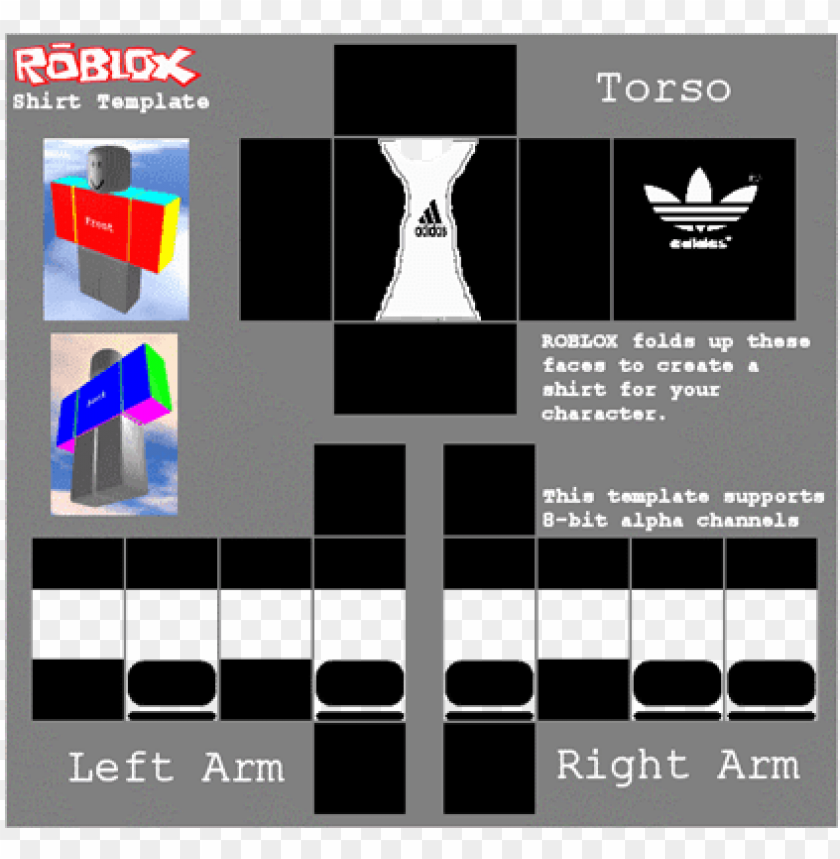 Detail Adidas T Shirt For Roblox Nomer 11