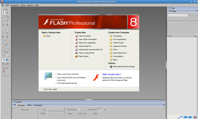 Detail Adobe Macromedia Flash 8 Nomer 4