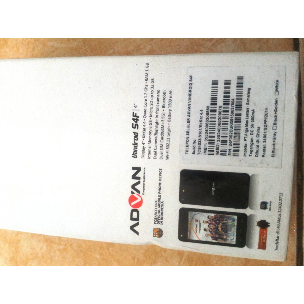 Detail Advan Vandroid S4f Nomer 45