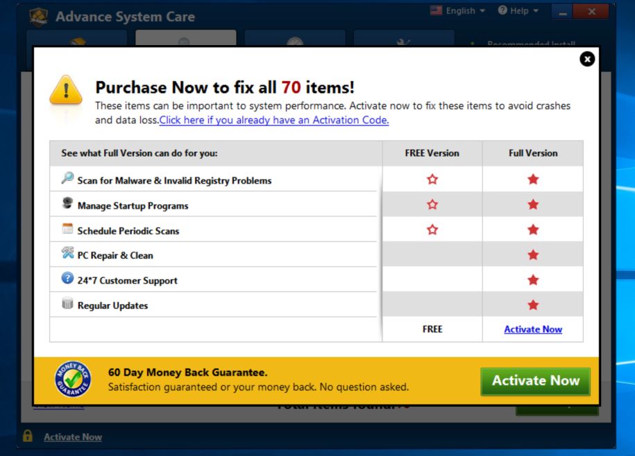 Detail Advanced Systemcare Malware Nomer 9