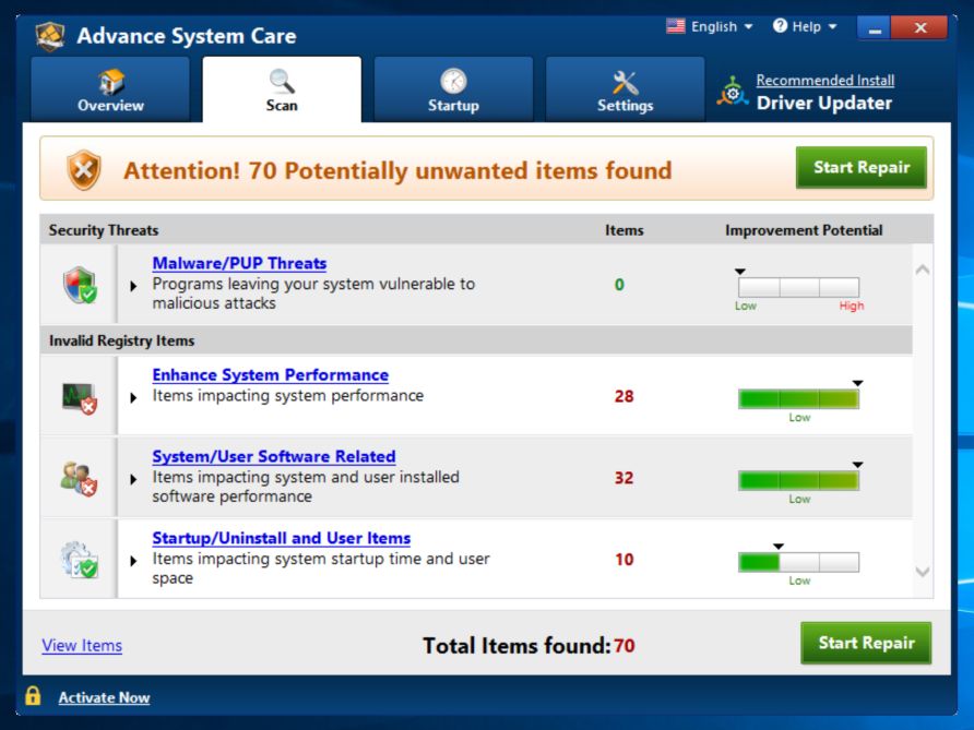 Detail Advanced Systemcare Malware Nomer 8