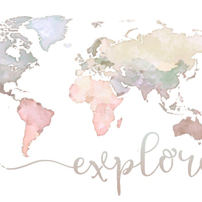 Detail Aesthetic Map Of The World Nomer 13