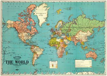 Detail Aesthetic Map Of The World Nomer 24