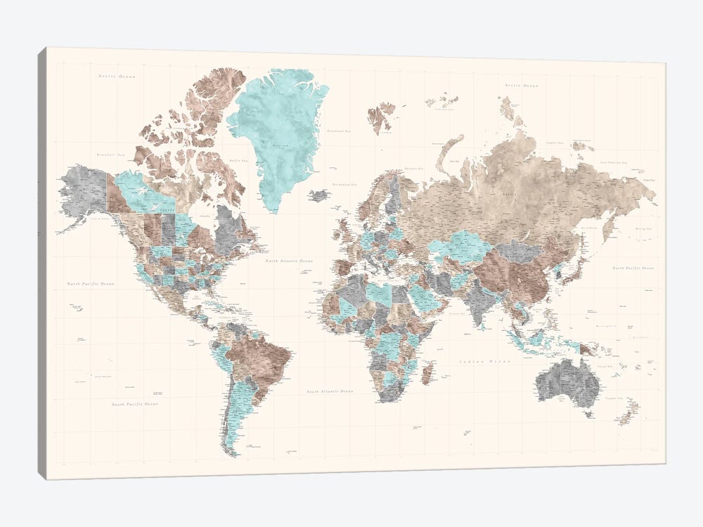 Detail Aesthetic Map Of The World Nomer 41