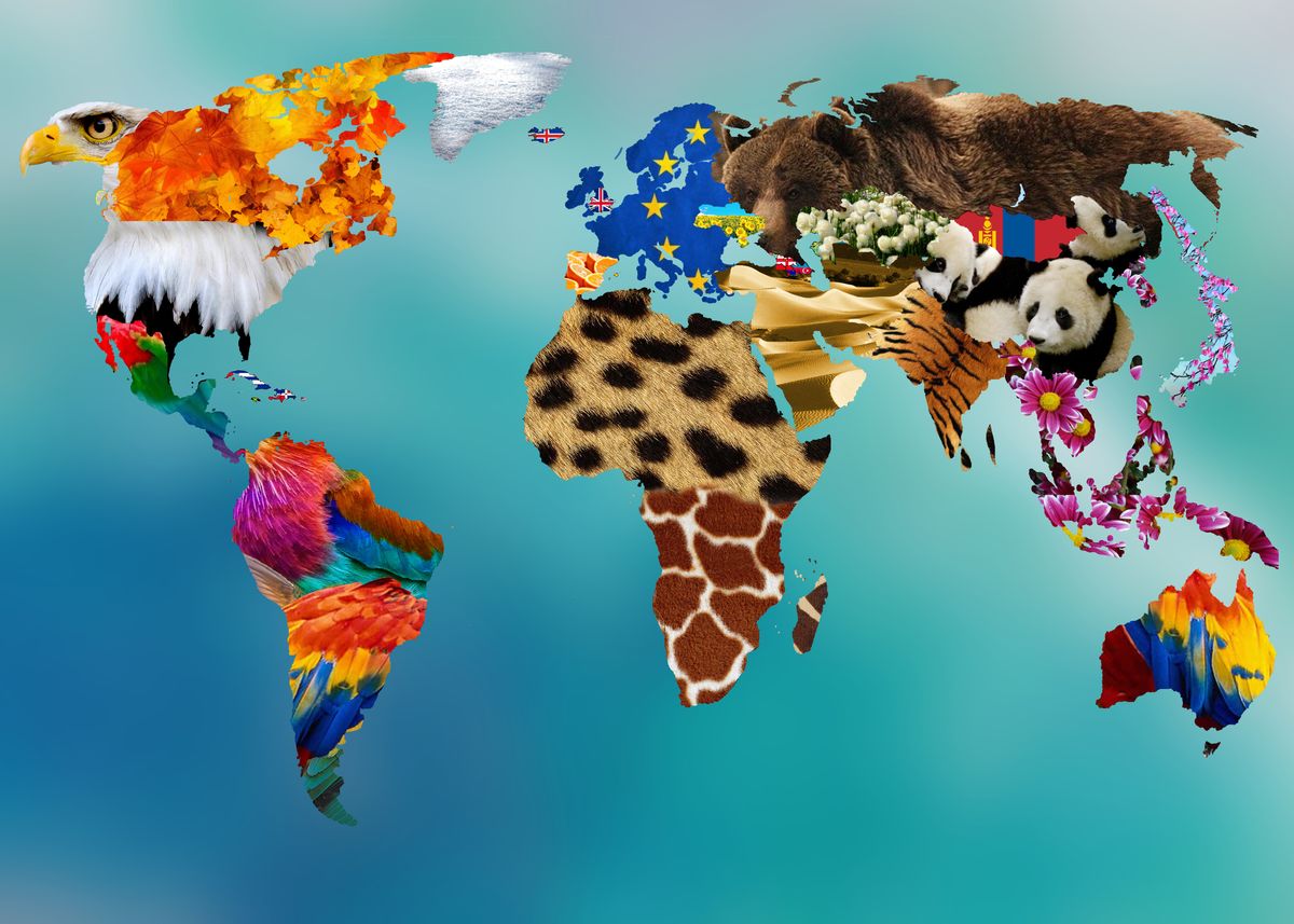 Detail Aesthetic Map Of The World Nomer 44