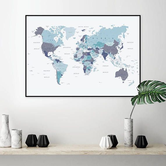 Detail Aesthetic Map Of The World Nomer 46