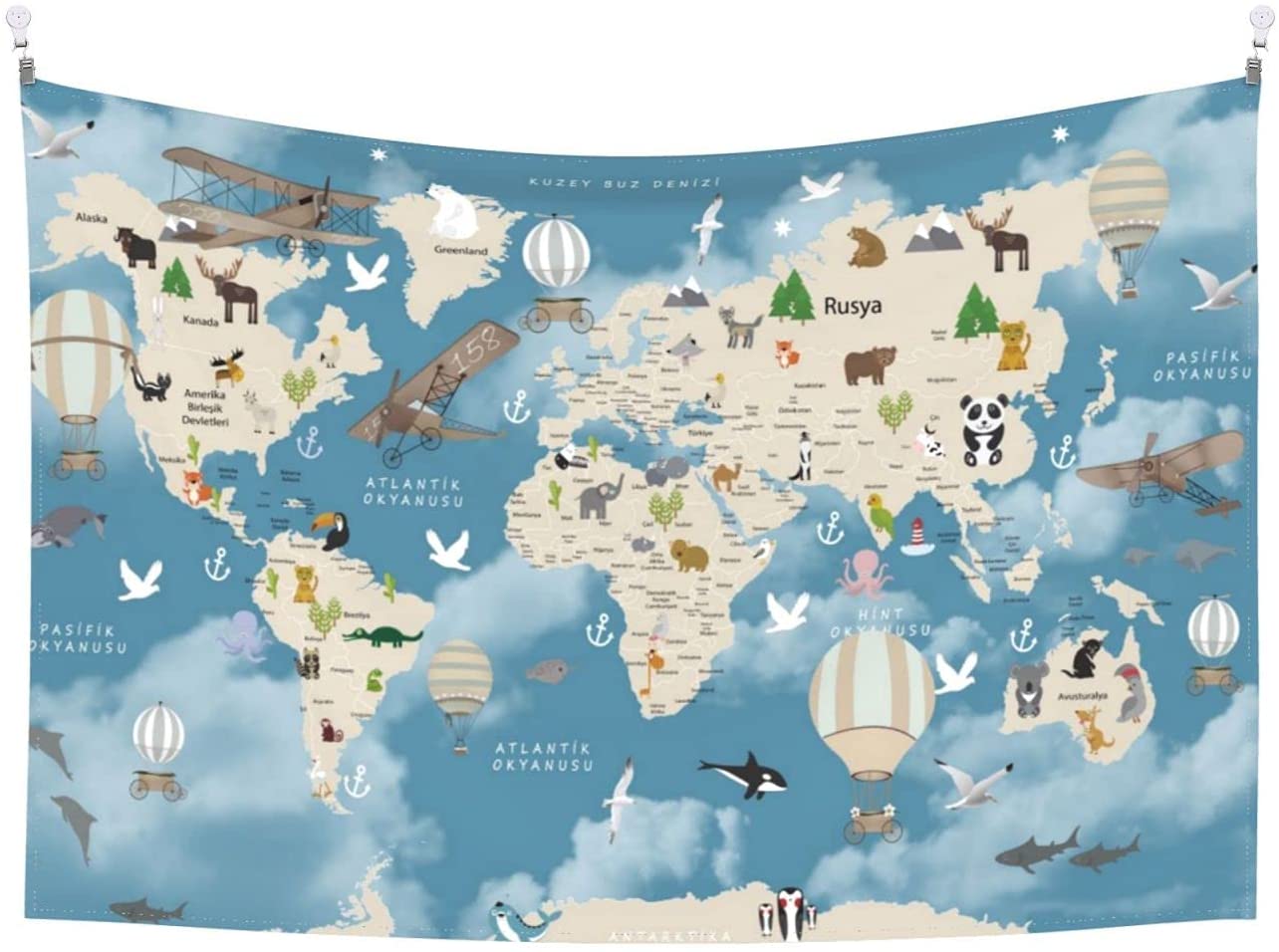 Detail Aesthetic Map Of The World Nomer 48