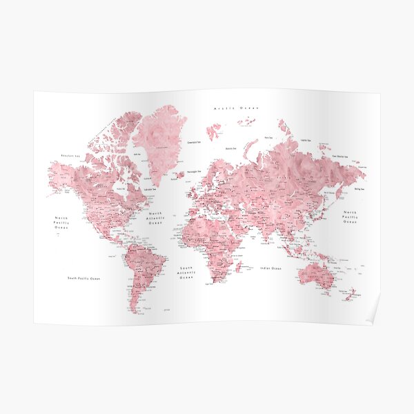 Detail Aesthetic Map Of The World Nomer 51