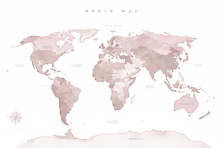 Detail Aesthetic Map Of The World Nomer 8