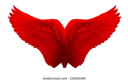 Detail Aesthetic Red Angel Wings Nomer 7