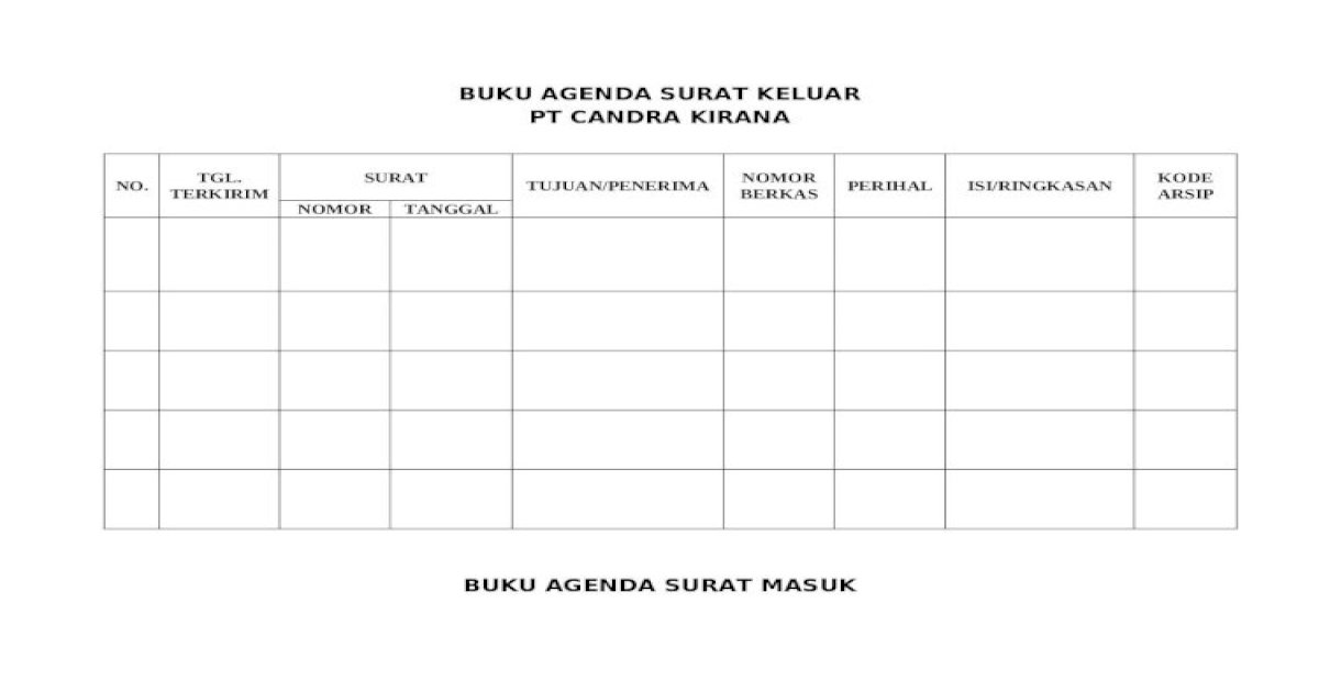 Detail Agenda Surat Keluar Nomer 44