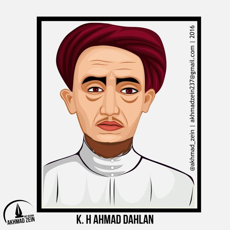 Detail Ahmad Dahlan Vector Nomer 4