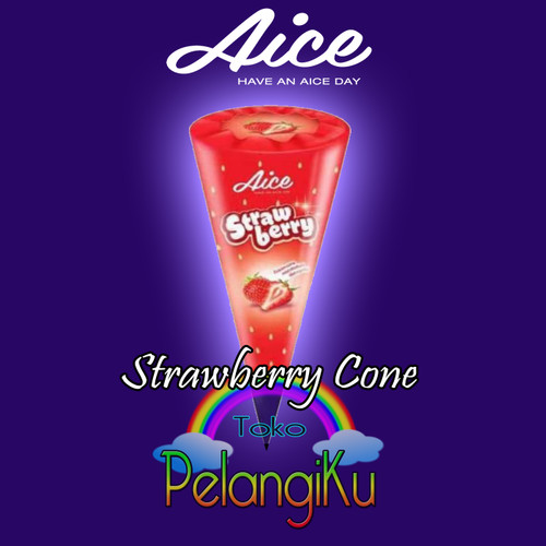 Detail Aice Strawberry Cone Nomer 19