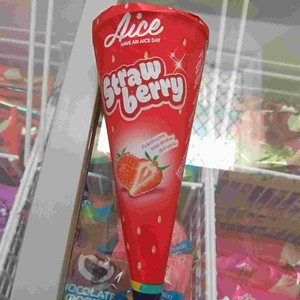 Detail Aice Strawberry Cone Nomer 44