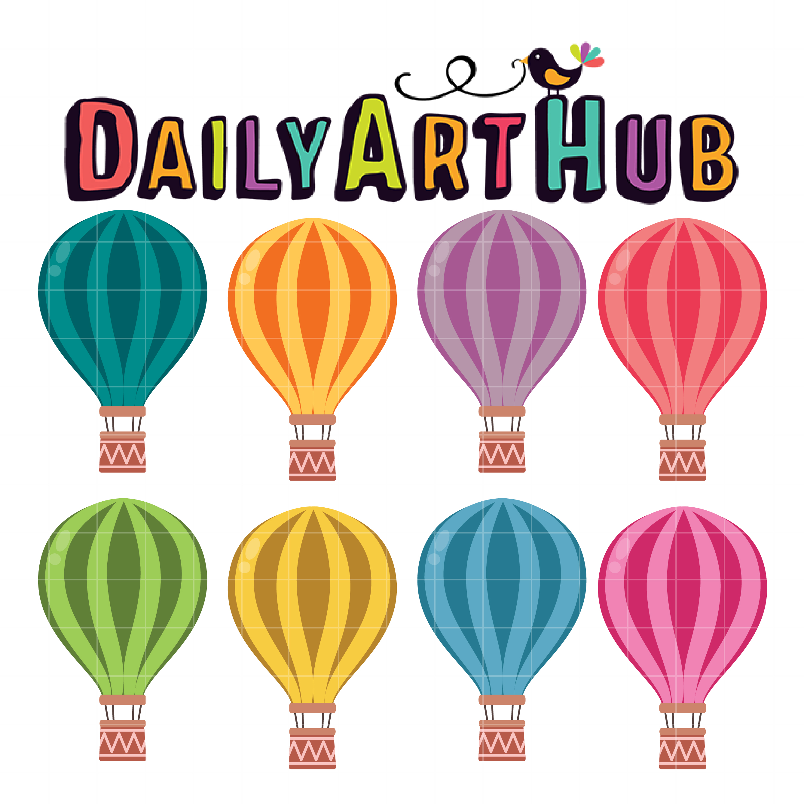 Detail Air Balloon Clipart Nomer 42