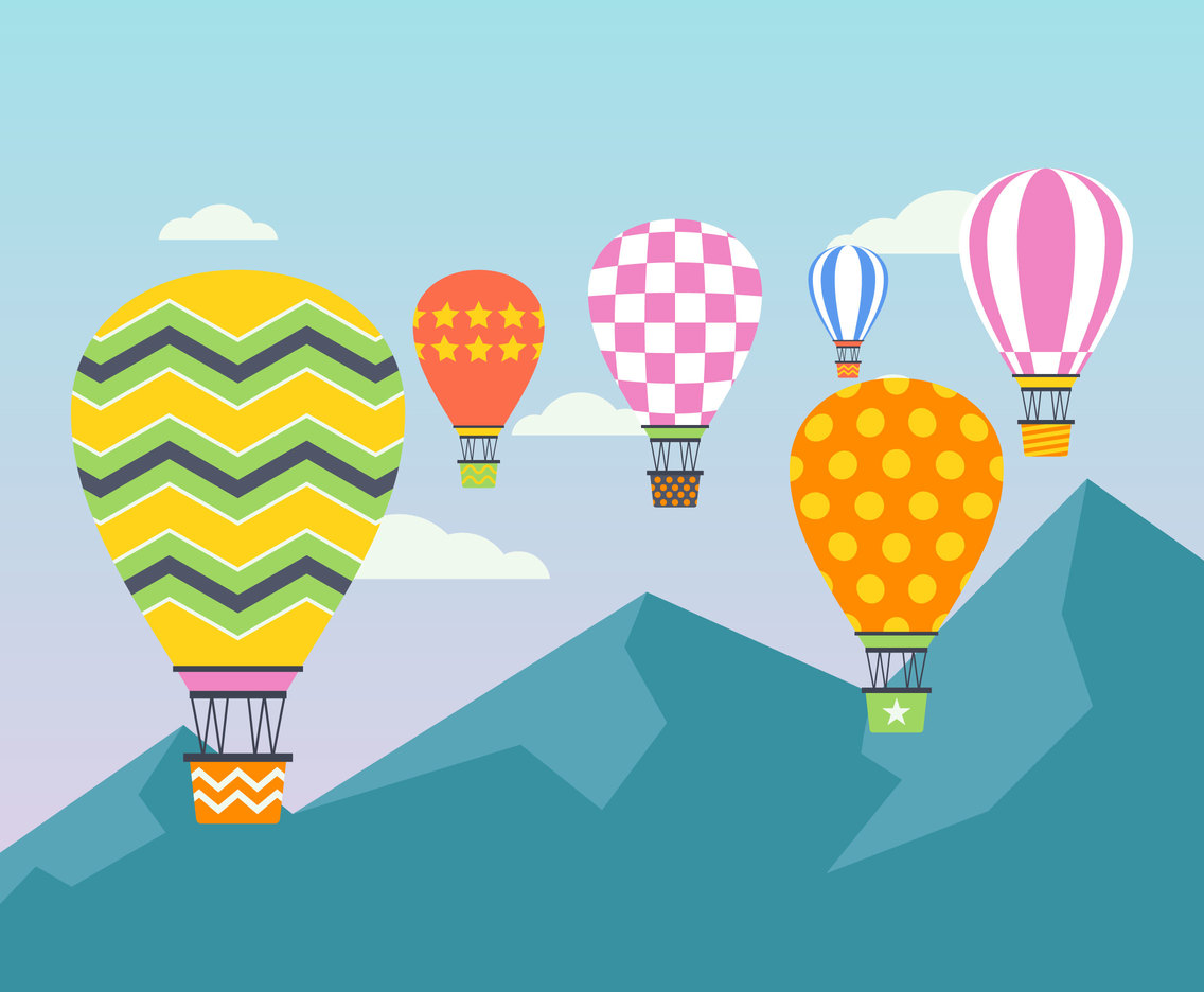 Detail Air Balloon Vector Nomer 19