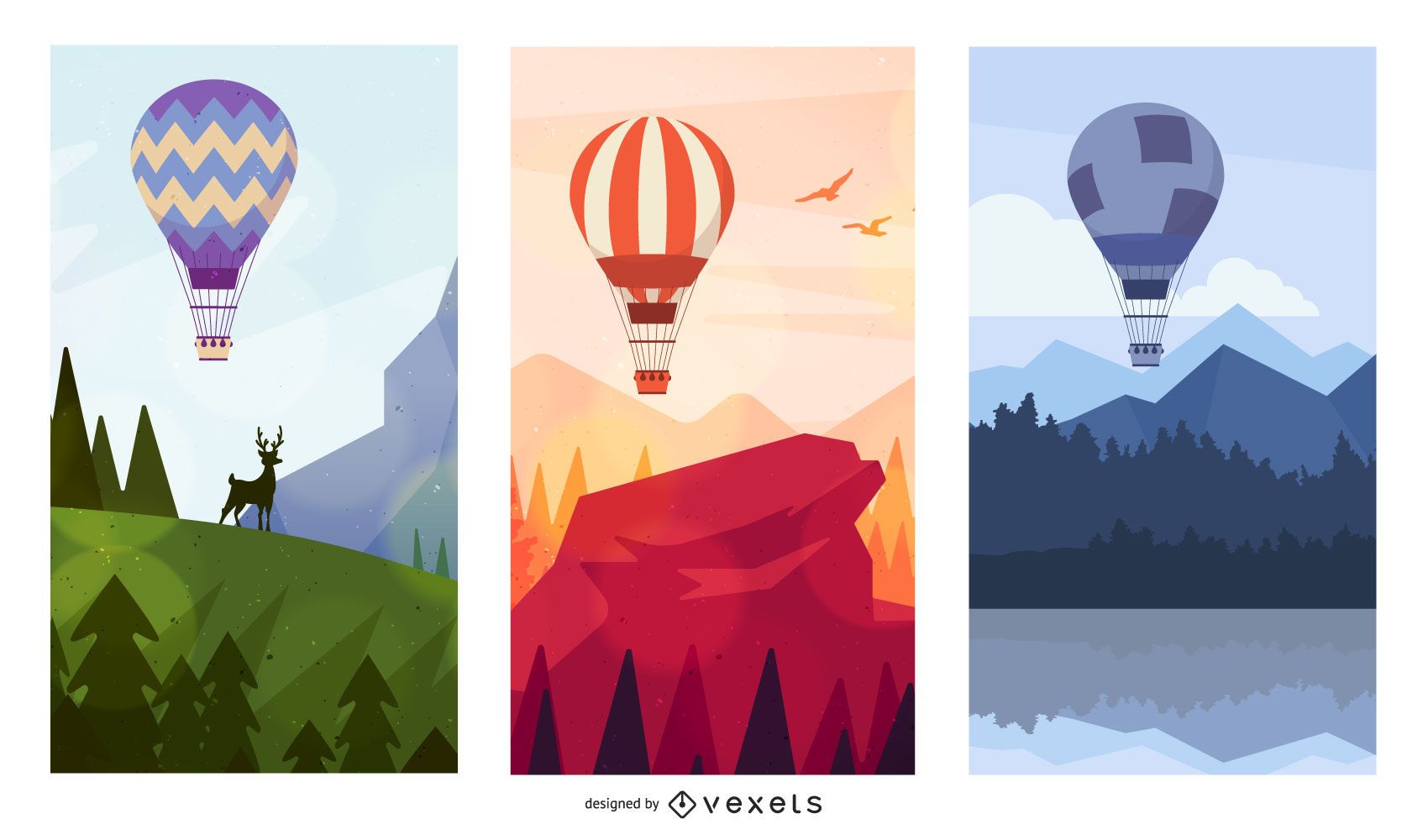 Detail Air Balloon Vector Nomer 49