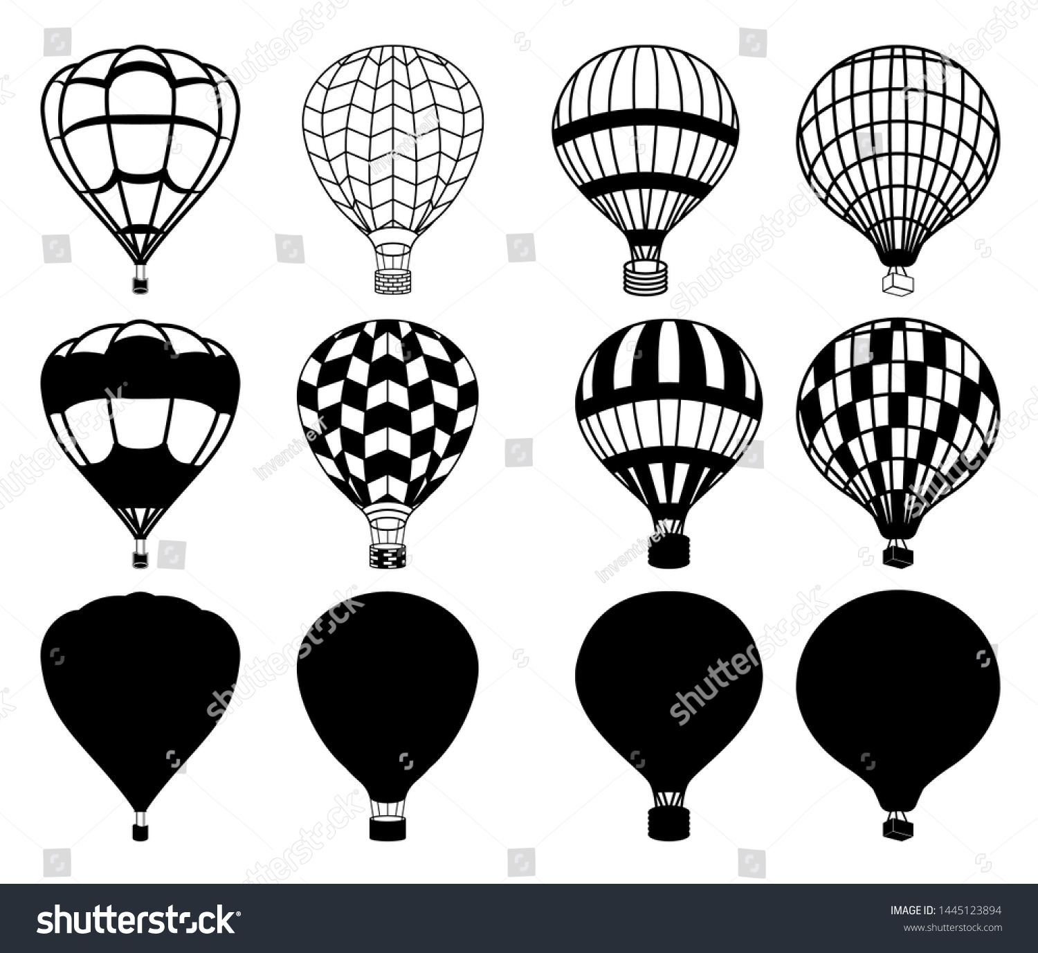 Detail Air Balloon Vector Nomer 10