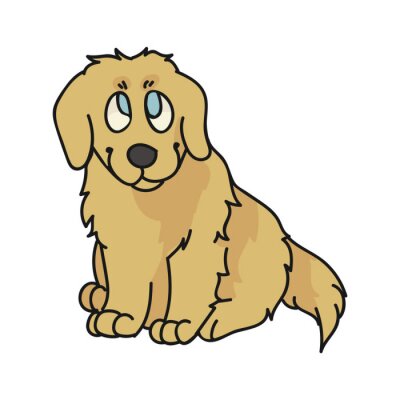 Detail Golden Retriever Gezeichnet Nomer 14