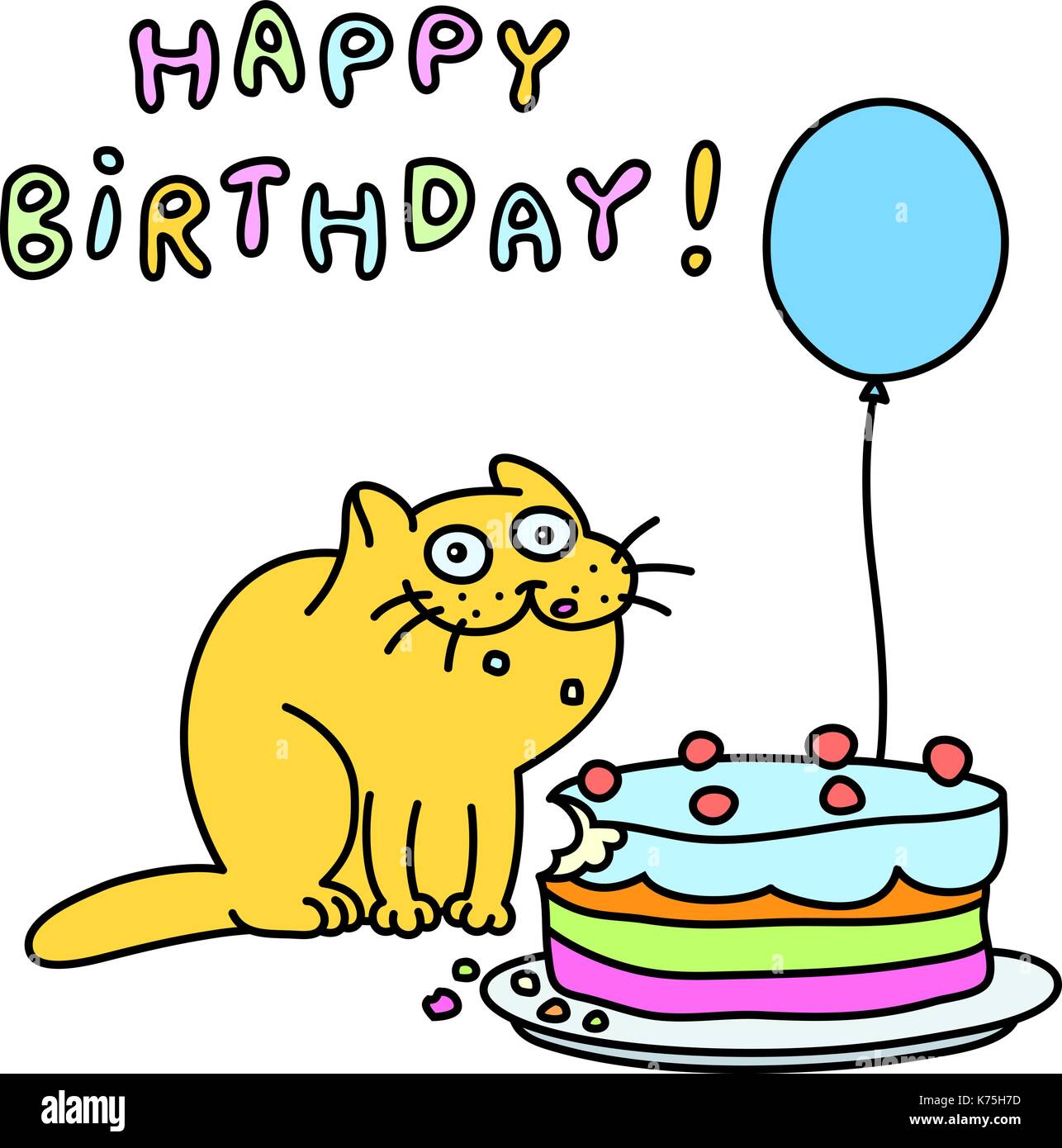 Detail Happy Birthday Katze Lustig Nomer 5