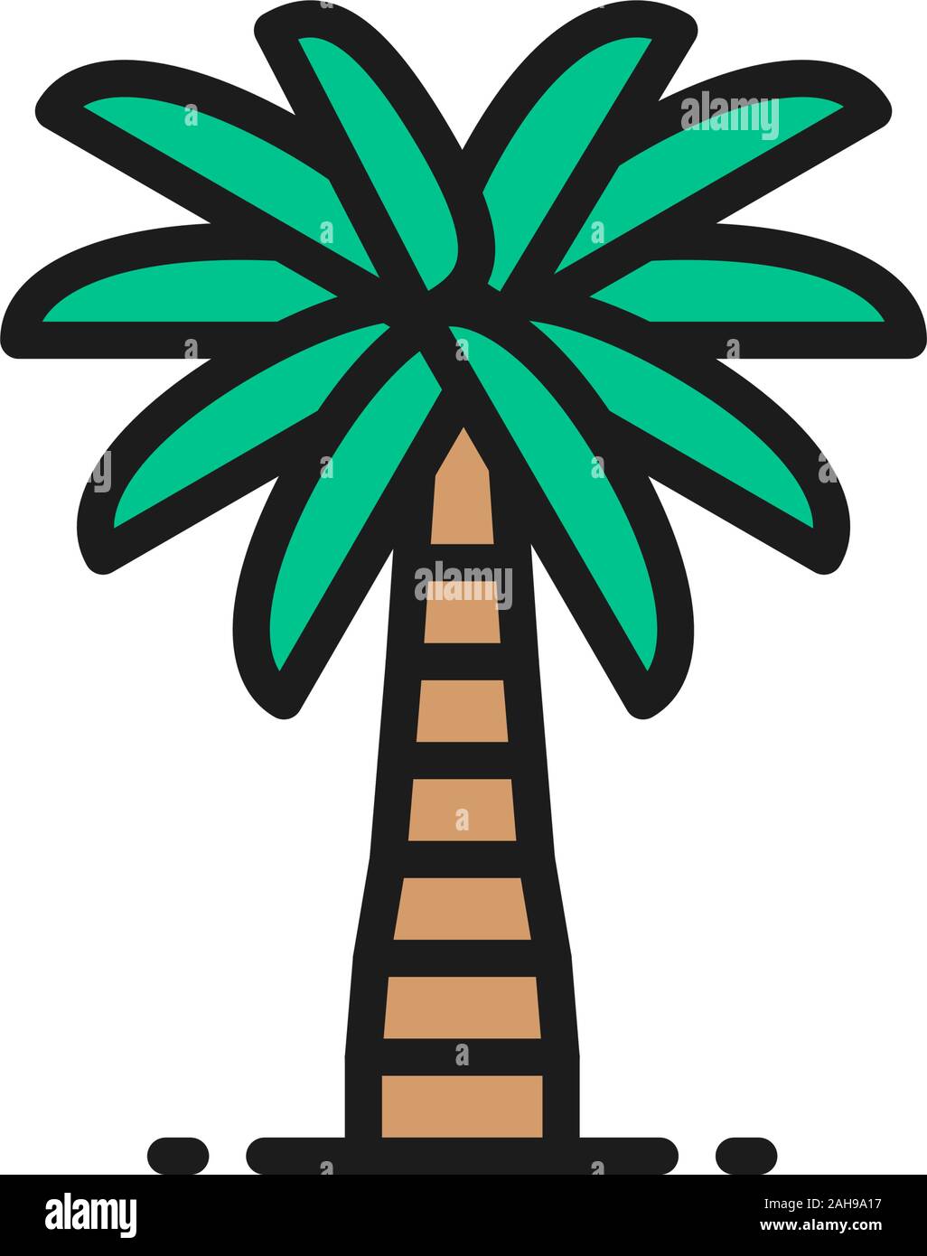 Detail Palm Tree Color Nomer 10